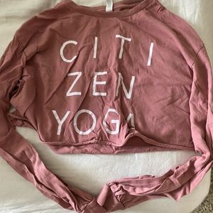 Graphic yoga tee